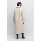 Long boucle coat 25983 cream