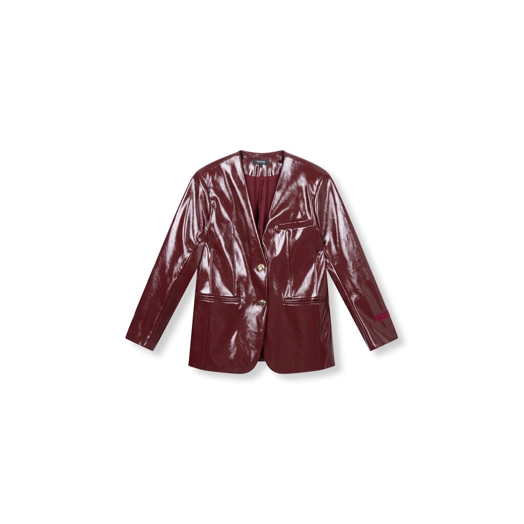 REFINED collarless blazer MEA R2511493821 BORDEAUX