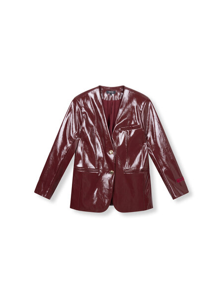 REFINED collarless blazer MEA R2511493821 BORDEAUX