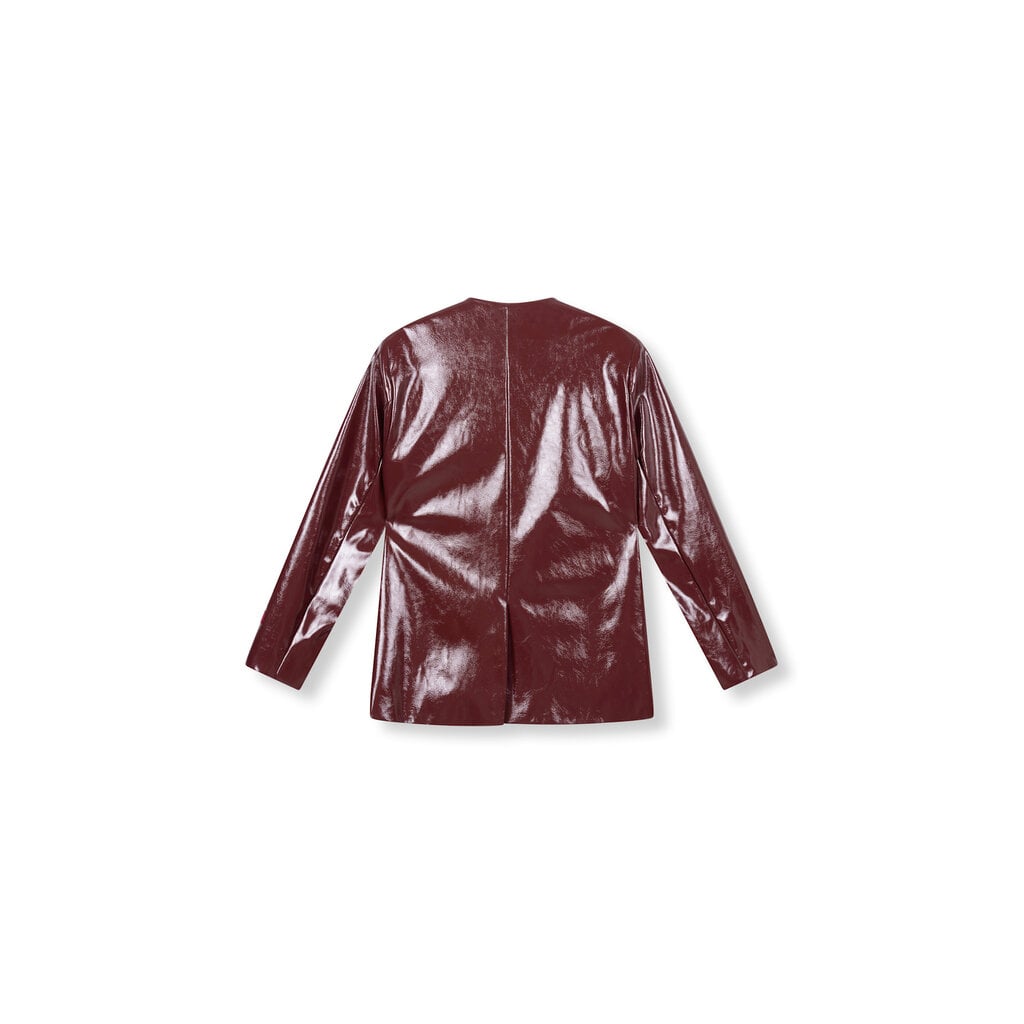 REFINED collarless blazer MEA R2511493821 BORDEAUX