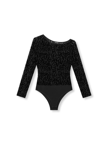 REFINED body flock print ELLY R2511828817 BLACK