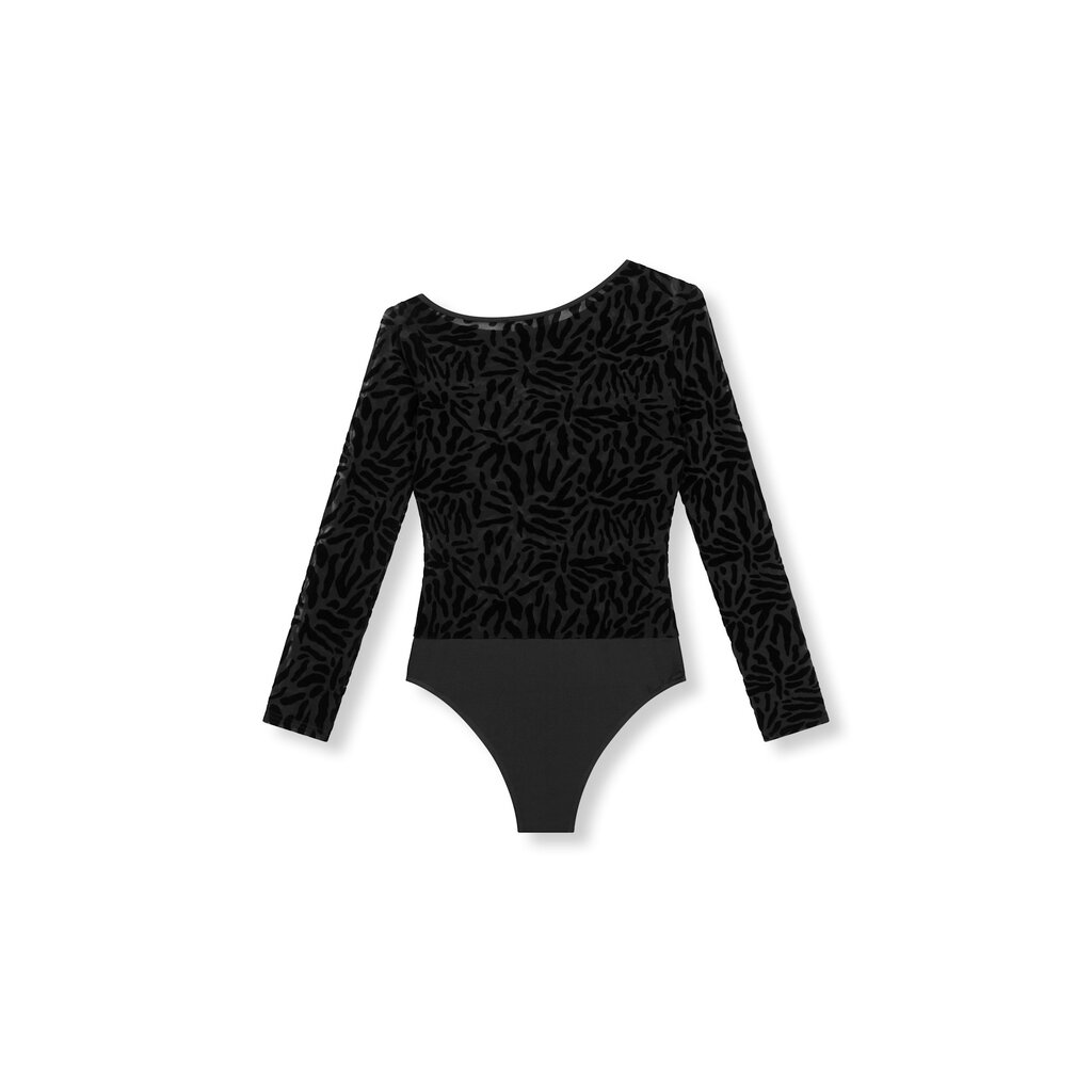 REFINED body flock print ELLY R2511828817 BLACK