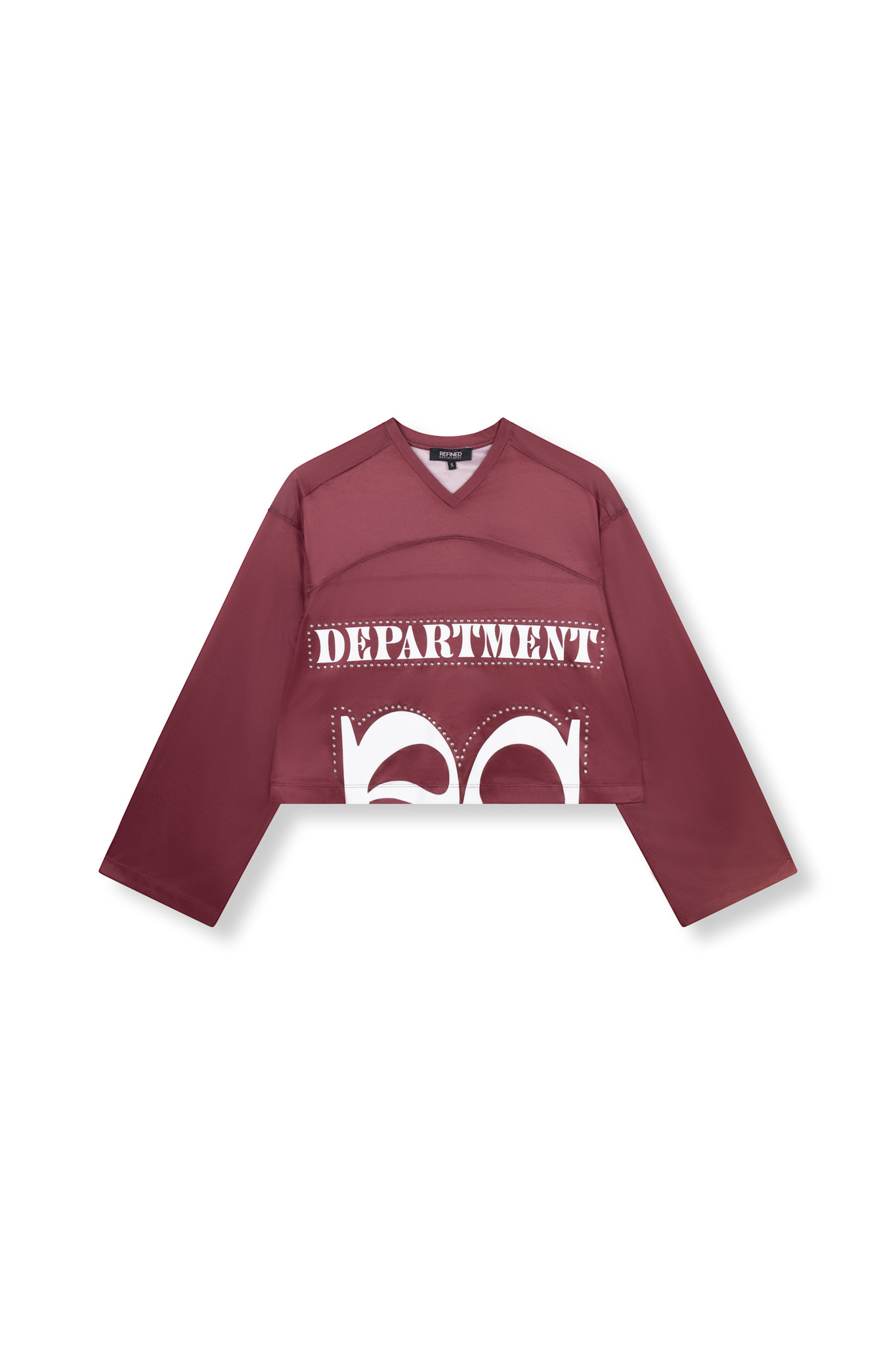 cropped hockey shirt FANNY R2511815850 BORDEAUX