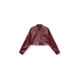 cropped pu blouse LOU R2511994842 BORDEAUX