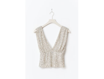 Sequins top 26654 Silver