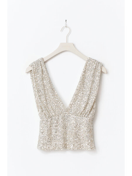 Gina Tricot Sequins top 26654 Silver