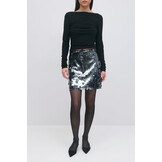 Sequin mini skirt 26677 Dk green (6860)