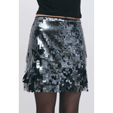 Sequin mini skirt 26677 Dk green (6860)