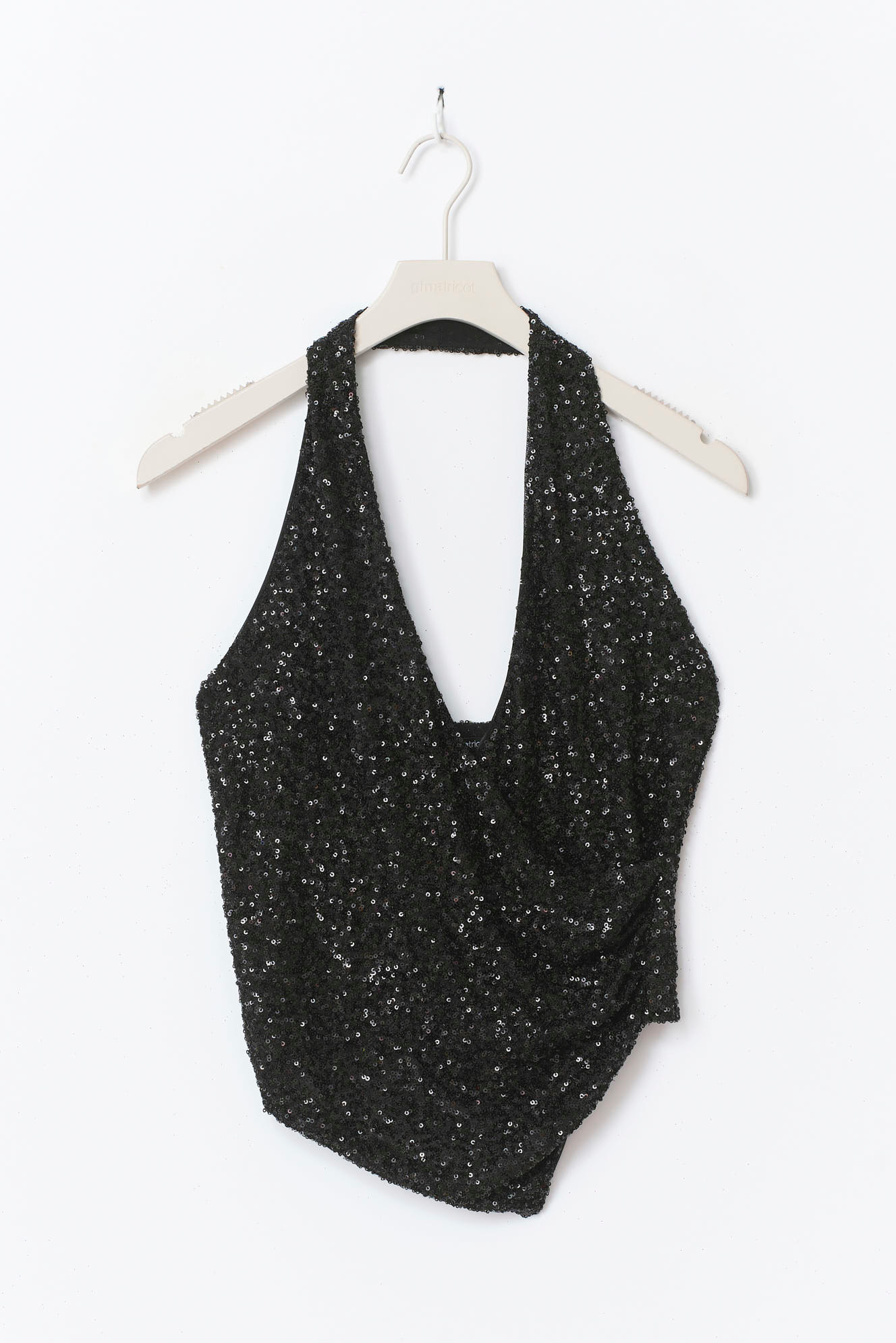 Sequin halterneck top 26682 Black (9000)