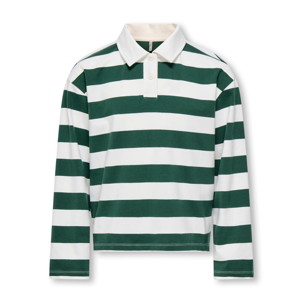 KIDS ONLY KOGRUBY LIFE L/S BOXY POLO SHIRT JRS 15358142 Pineneedle