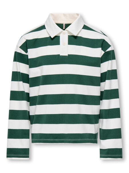 KIDS ONLY KOGRUBY LIFE L/S BOXY POLO SHIRT JRS 15358142 Pineneedle