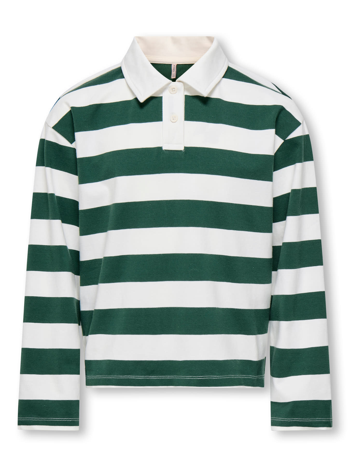 KOGRUBY LIFE L/S BOXY POLO SHIRT JRS 15358142 Pineneedle