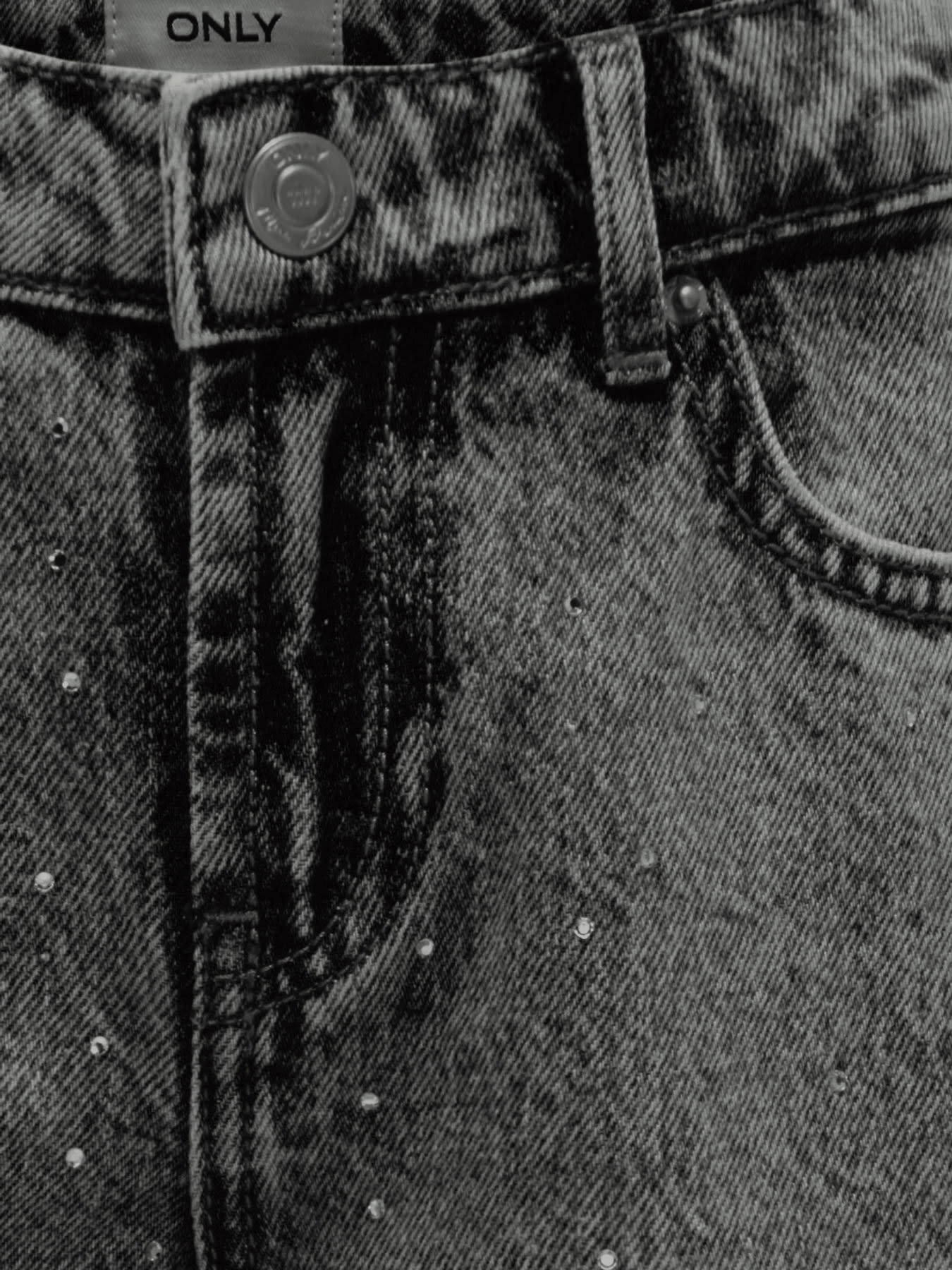 KOGCOBAIN RHINESTONE WIDE DNM AZG810 15373729 Washed Black Rhinestones