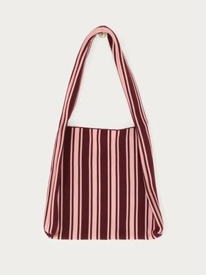 Paars & roze strepen shopper MJ15097-0800-OS