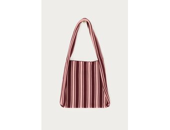Paars & roze strepen shopper MJ15097-0800-OS