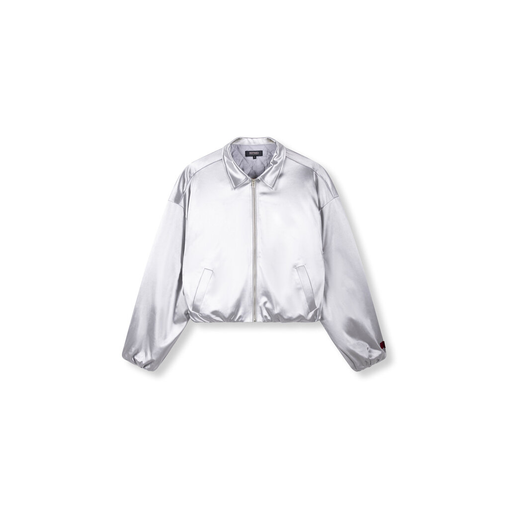 REFINED oversized bomber DIA R2512428858 SILVER