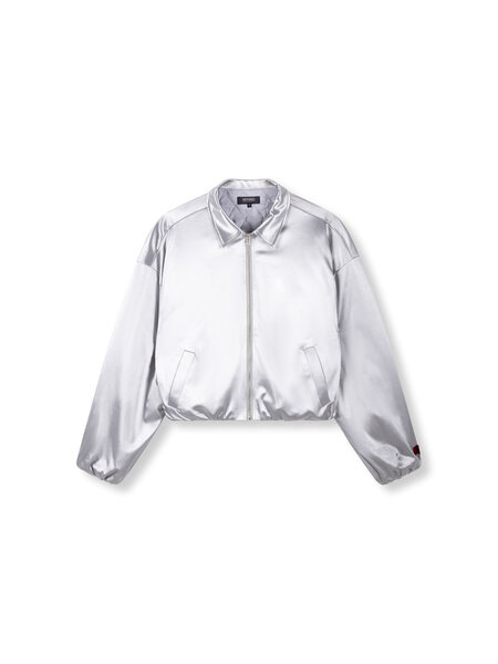 REFINED oversized bomber DIA R2512428858 SILVER