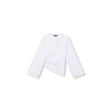 assymetric longsleeve ROMY R2512813878 WHITE