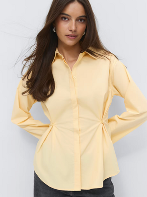 Shaped shirt 27536 Yellow