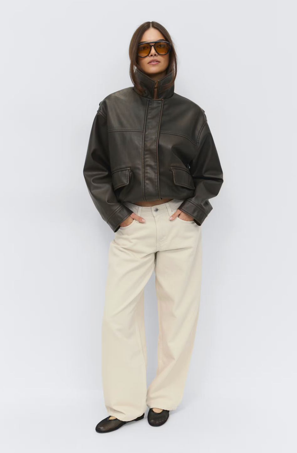 Baggy barrel jeans 27695 Butter yellow (2076)