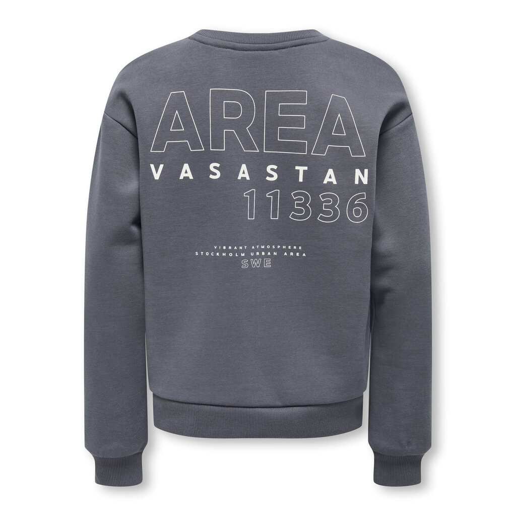 KIDS ONLY KOGZENJA BOXY L/S PRINTED SWT 15358097 Blackened Pearl Vasastan