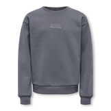 KOGZENJA BOXY L/S PRINTED SWT 15358097 Blackened Pearl Vasastan