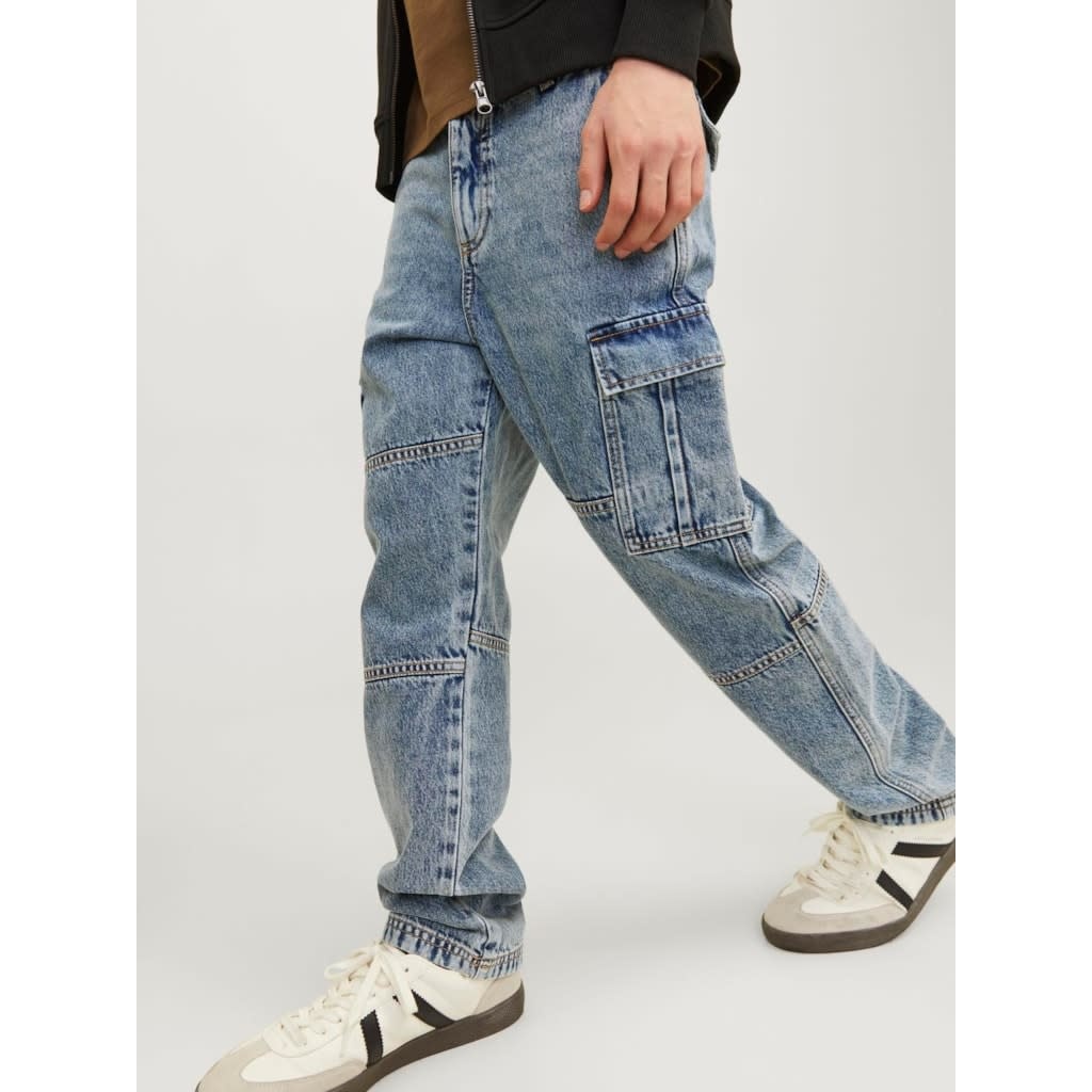 JJICHRIS JJWADE CARGO MF 148 SN JNR 12262328 Blue Denim
