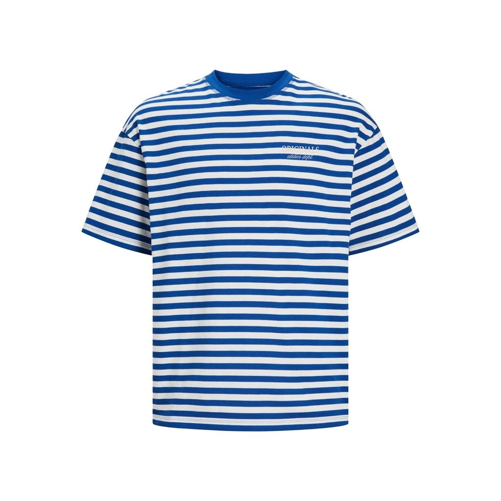 JORSANTORIN STRIPE TEE SS CREW NECK JNR 12253966 True Blue