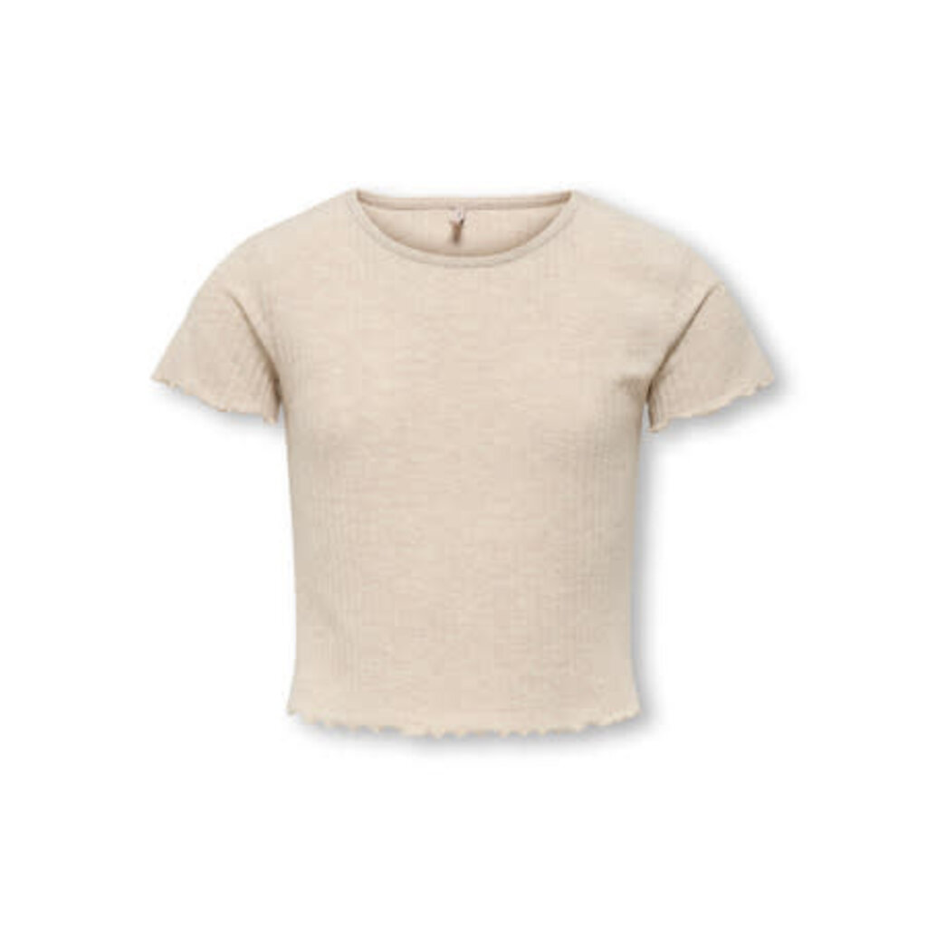 KIDS ONLY KOGNELLA S/S O-NECK TOP NOOS JRS 15225338 Pumice Stone Melange