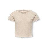 KOGNELLA S/S O-NECK TOP NOOS JRS 15225338 Pumice Stone Melange