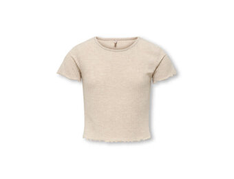 KOGNELLA S/S O-NECK TOP NOOS JRS 15225338 Pumice Stone Melange