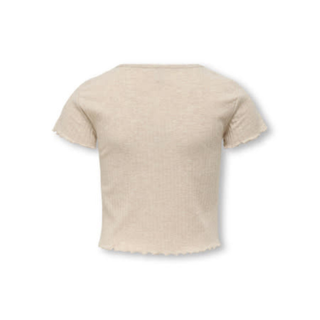 KIDS ONLY KOGNELLA S/S O-NECK TOP NOOS JRS 15225338 Pumice Stone Melange