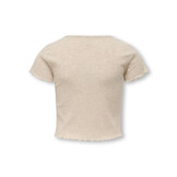 KOGNELLA S/S O-NECK TOP NOOS JRS 15225338 Pumice Stone Melange