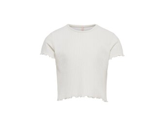 KOGNELLA S/S O-NECK TOP NOOS JRS 15225338 - cloud dancer