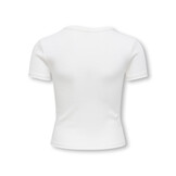 KOGELVA JUNE EMB S/S TEE CS JRS 15368642 Cloud Dancer Heart/Romance Rose/EMB