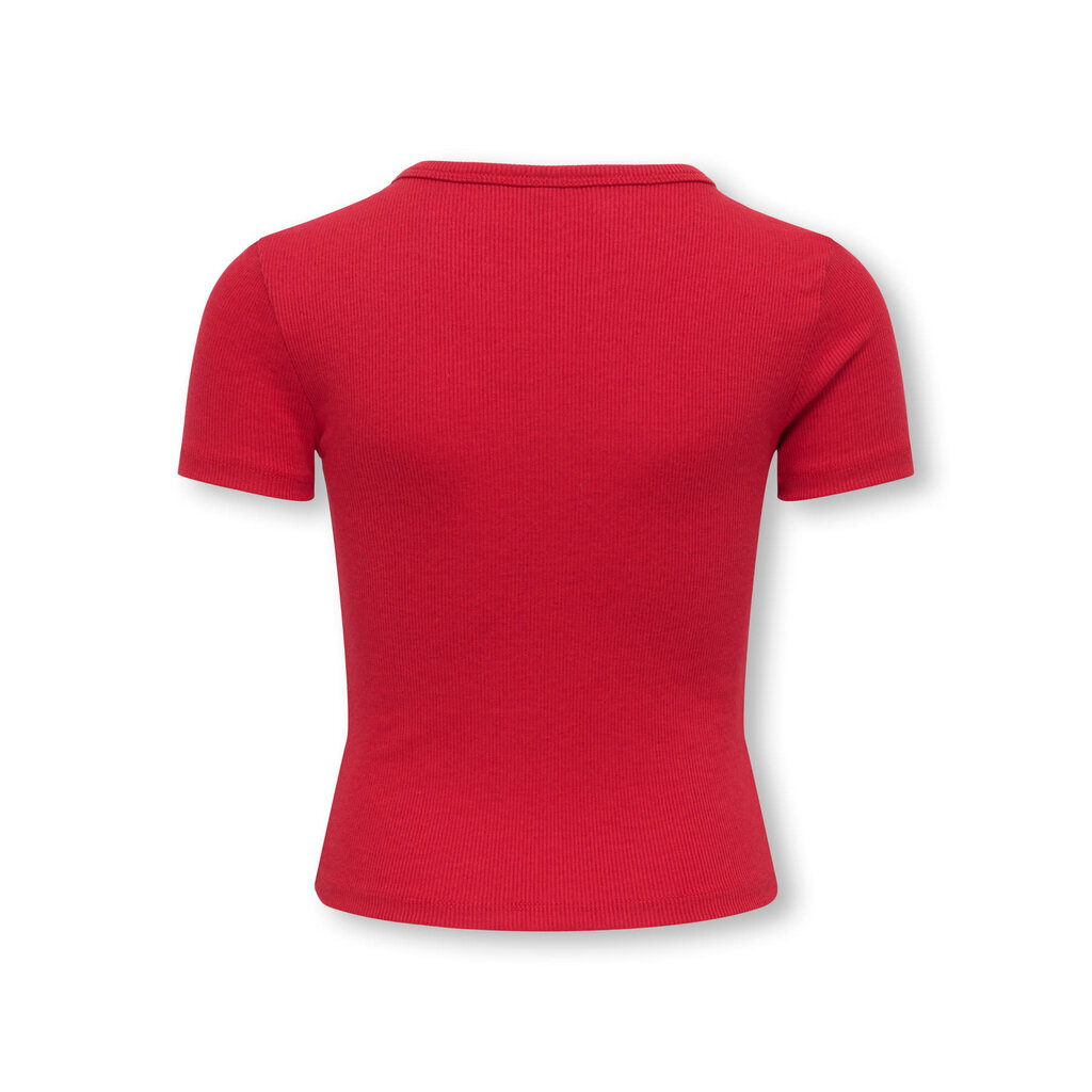 KIDS ONLY KOGELVA JUNE EMB S/S TEE CS JRS 15368642 Barbados Cherry Heart/Cloud Dancer/EMB