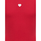 KOGELVA JUNE EMB S/S TEE CS JRS 15368642 Barbados Cherry Heart/Cloud Dancer/EMB