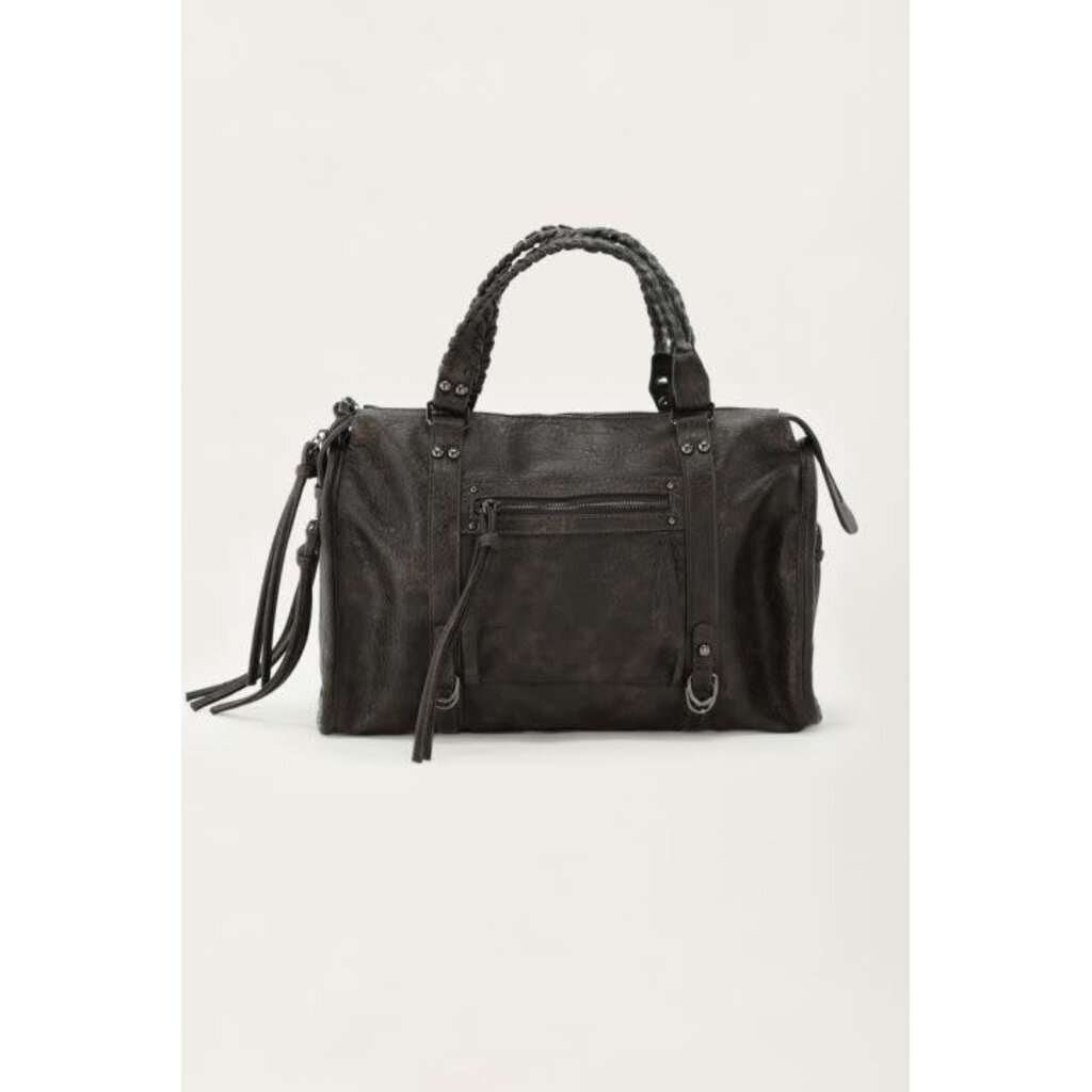 Donkerbruine grote PU cargo tas MJ15726