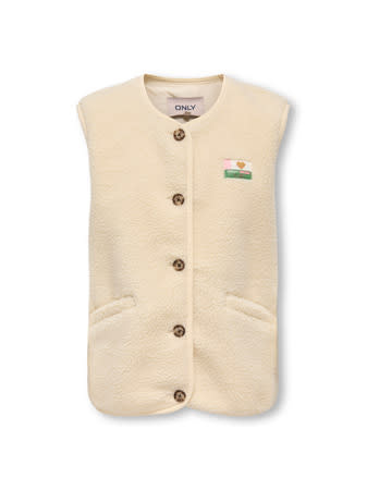 KOGBABY LIFE TEDDY VEST CS PNT 15366088 Antique White Vintage Badge