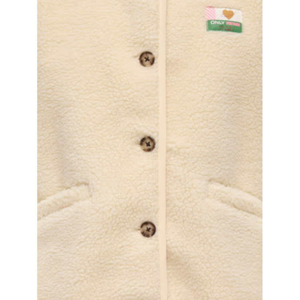 KIDS ONLY KOGBABY LIFE TEDDY VEST CS PNT 15366088 Antique White Vintage Badge