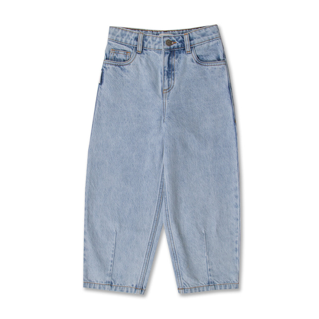 PETIT BLUSH Ballon Fit Jeans AW25-702 Washed Light Blue