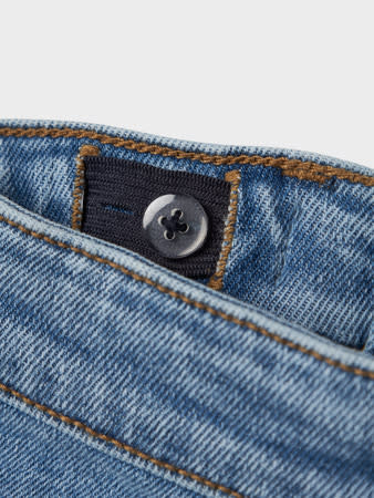 NMFBELLA MOM EMB JEANS 1224-SM NOOS 13242772 Medium Blue BOW EMBROIDERY