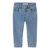 NMFBELLA MOM EMB JEANS 1224-SM NOOS 13242772 Medium Blue BOW EMBROIDERY