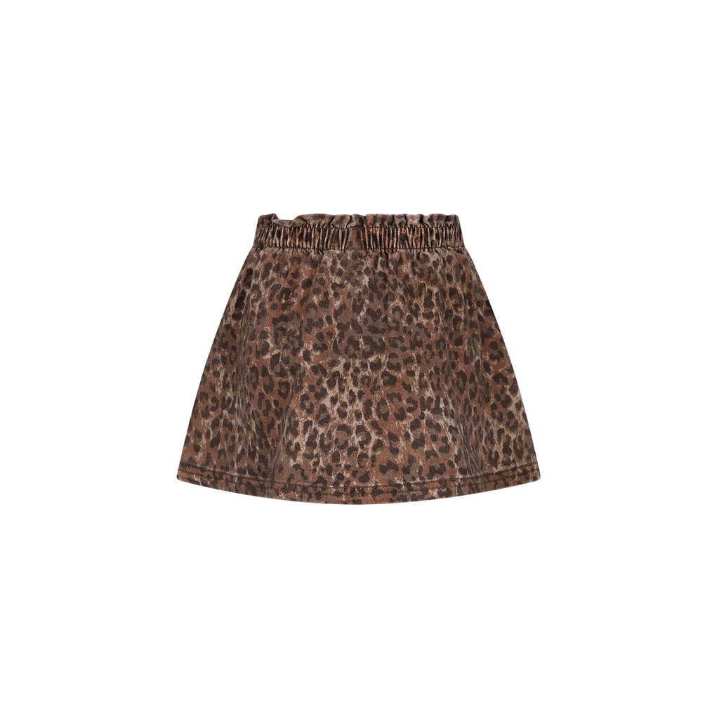 The New Chapter Rosie  denim leopard skirt DNOOS-5720-927