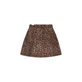 Rosie  denim leopard skirt DNOOS-5720-927