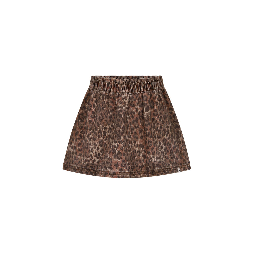 The New Chapter Rosie  denim leopard skirt DNOOS-5720-927