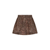 Rosie  denim leopard skirt DNOOS-5720-927