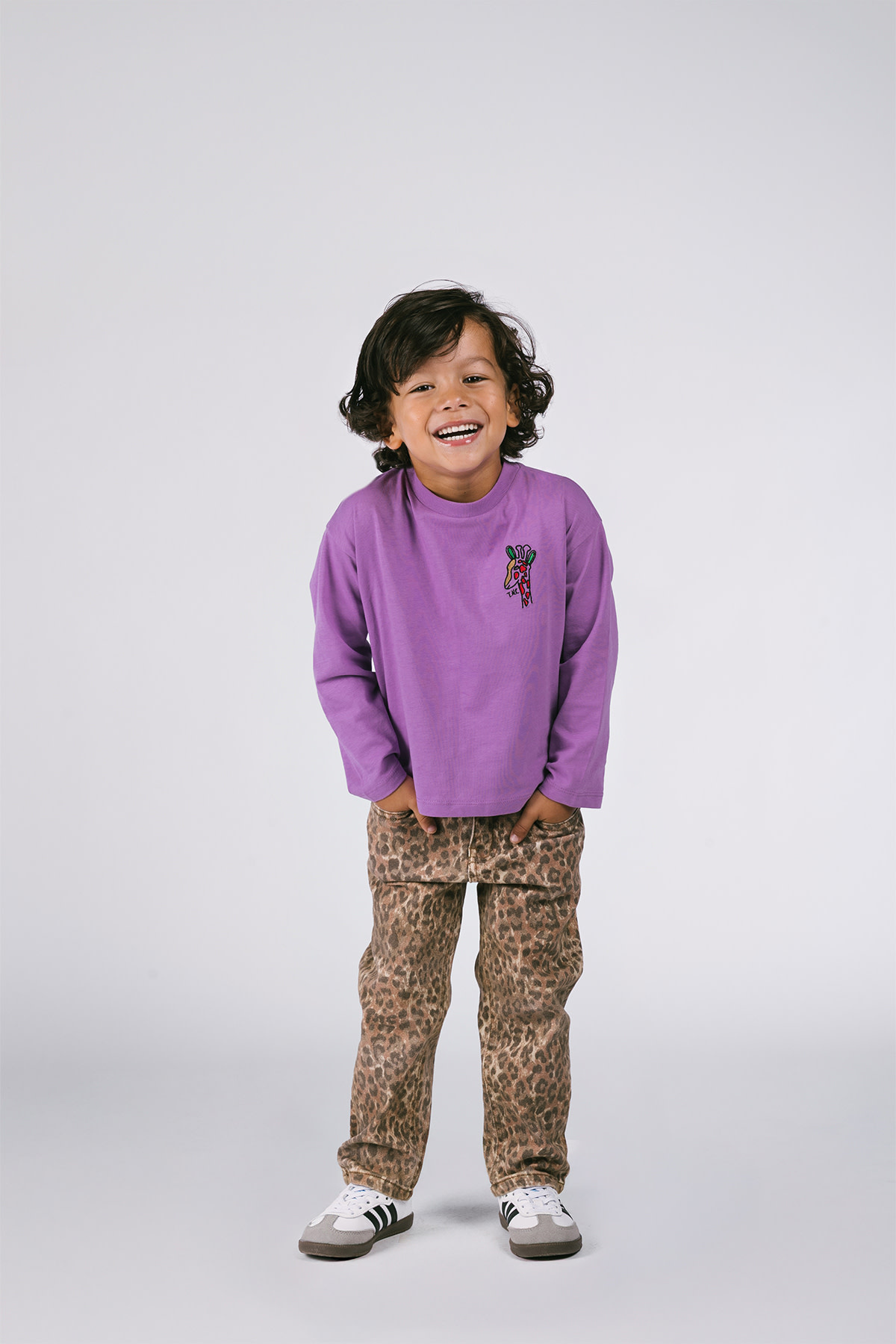 Riley denim leopard pants DNOOS-0621-927