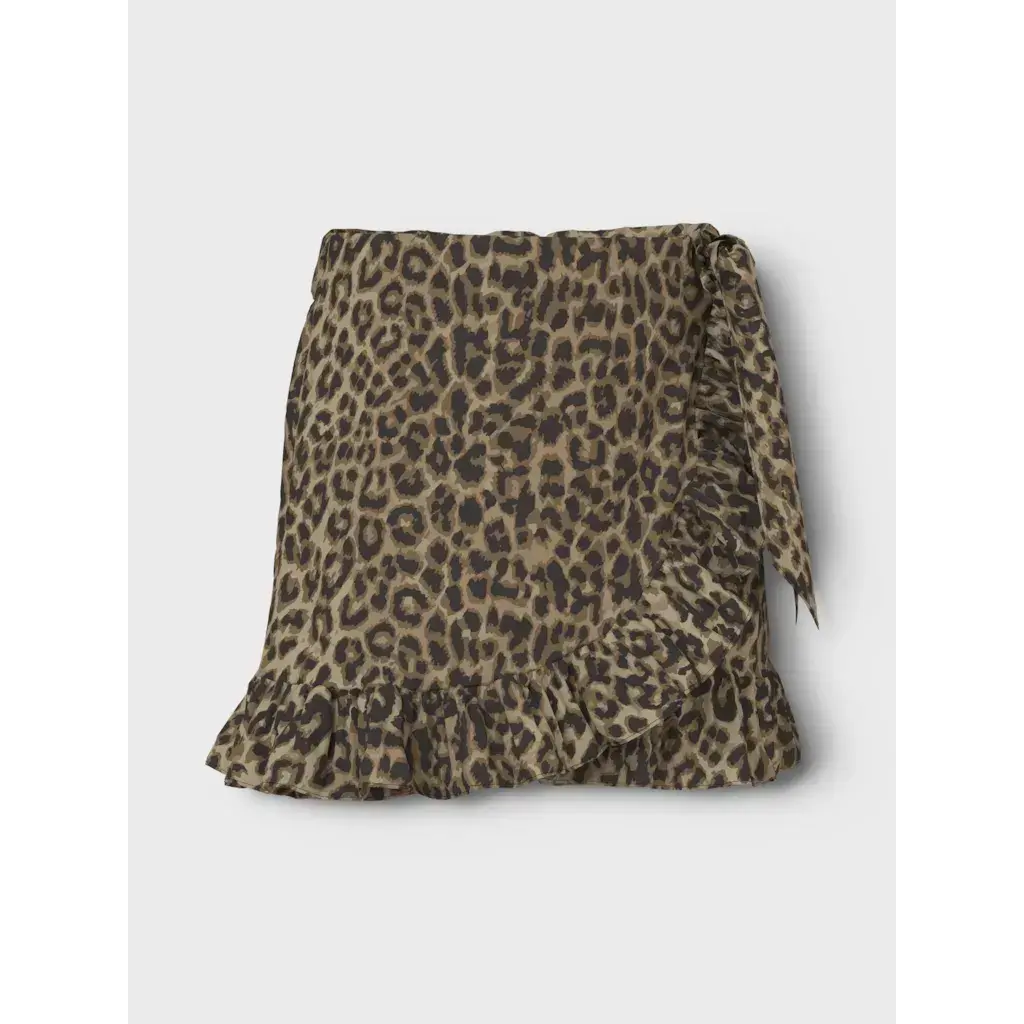 name it NMFVINAYA SKORT 13230555 Black LEOPARD AOP
