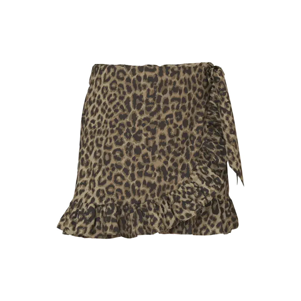 name it NMFVINAYA SKORT 13230555 Black LEOPARD AOP